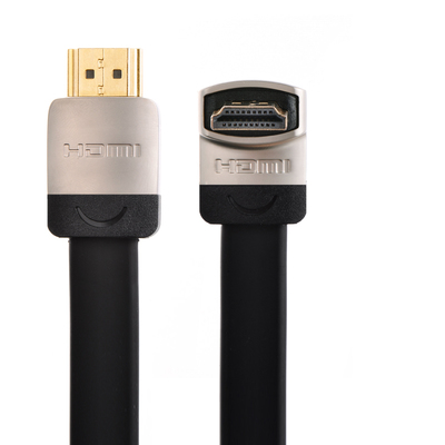 綠聯(lián)HD122 HDMI 1.4 90度彎頭扁平高清數(shù)據(jù)線 空間優(yōu)化與穩(wěn)定連接的明智之選